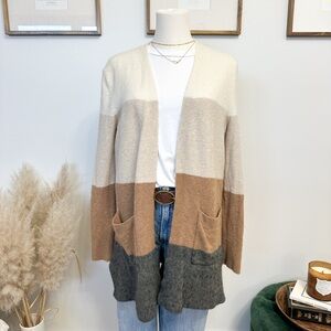 Madewell Wool/Alpaca Colour Block Cardigan